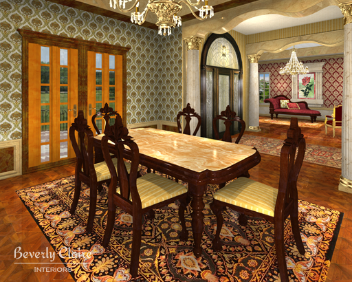 A virtual dining room
