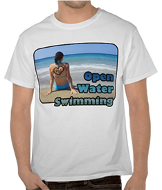 Love Open Water Swimming Sand Beach Heart Sea Tshirt